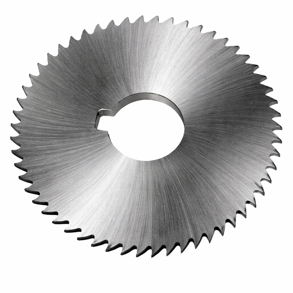 HSS metal slitting saw blade for precision thin slot cutting and parting off