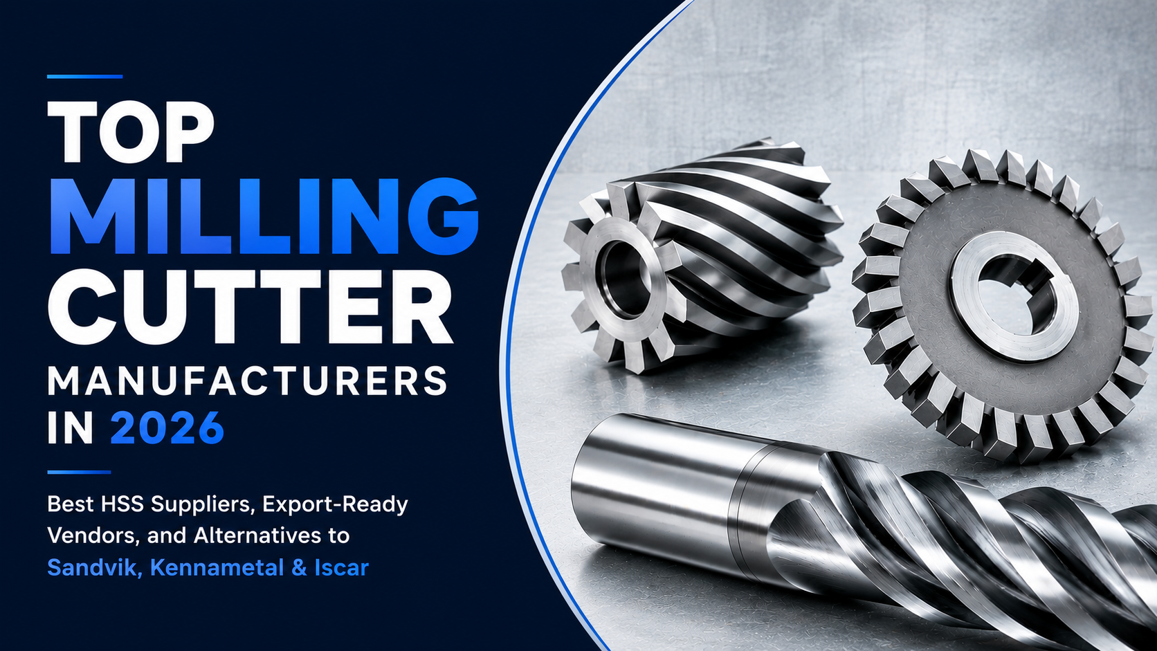 Top Milling Cutter Manufacturers in 2026: Best HSS Suppliers & Export-Ready Vendors