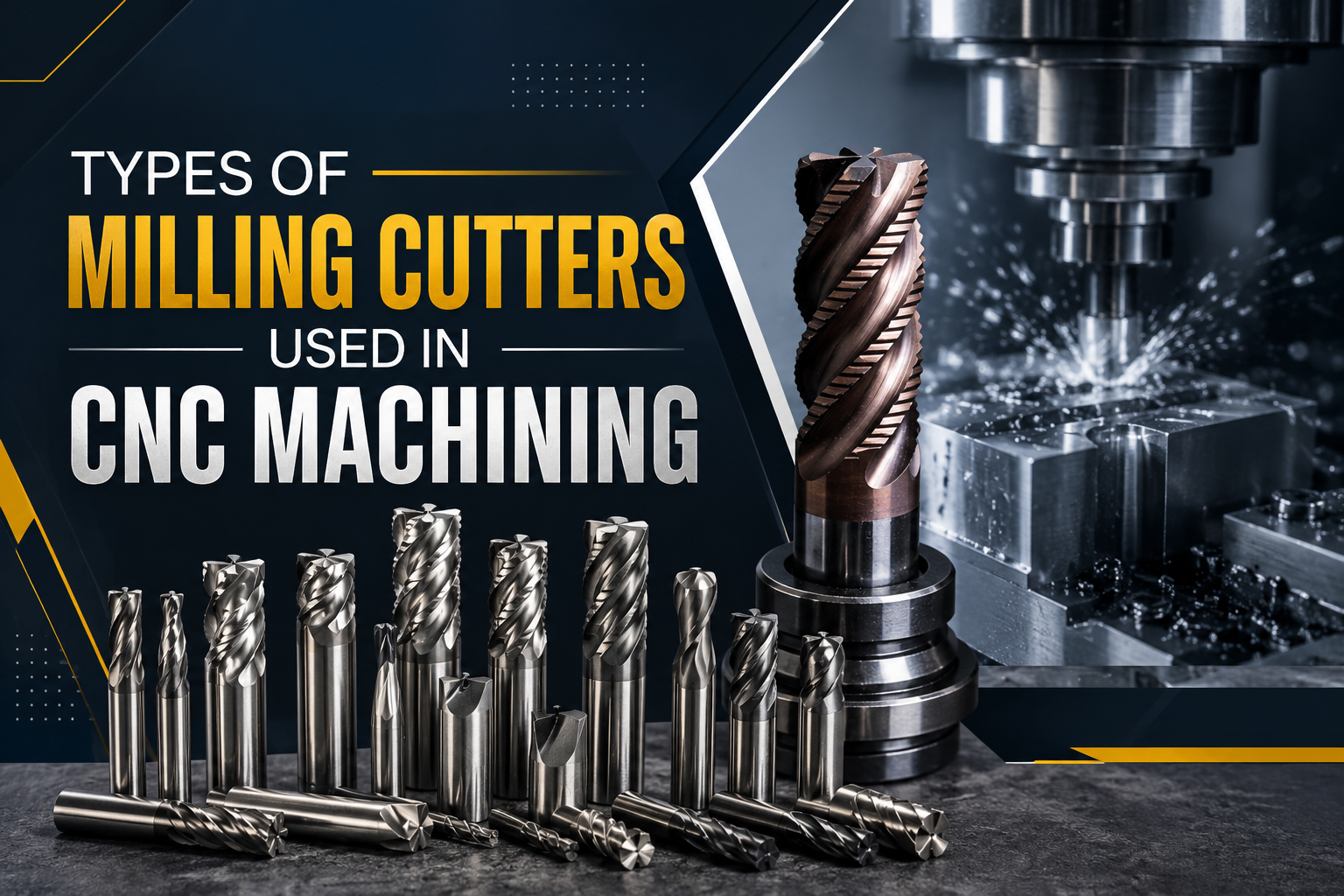 Types of Milling Cutters Used in CNC Machining