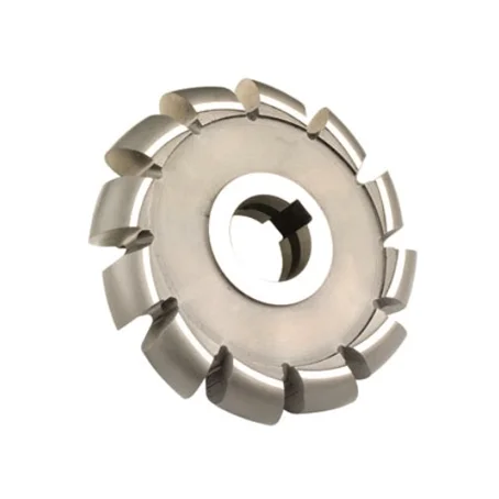 HSS convex milling cutter for machining concave radii and half round grooves