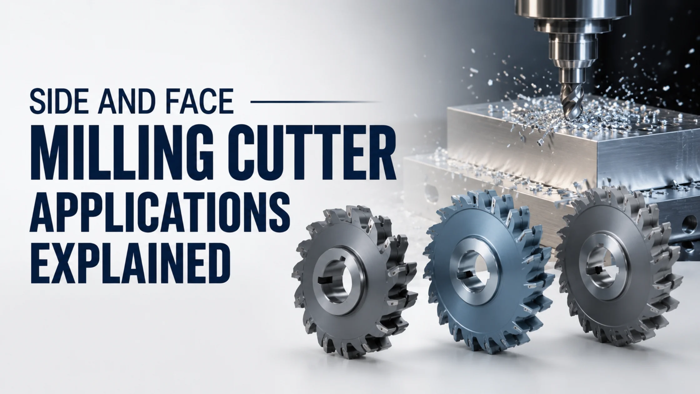 Side and Face Milling Cutter HSS side and face milling cutter with teeth on the periphery and both faces