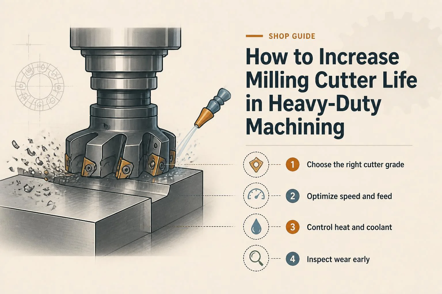 Milling Cutter Life in Heavy-Duty Machining How to Increase Milling Cutter Life in Heavy-Duty Machining